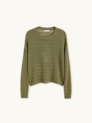 Open-knit sweater