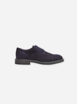 Suede blucher shoes